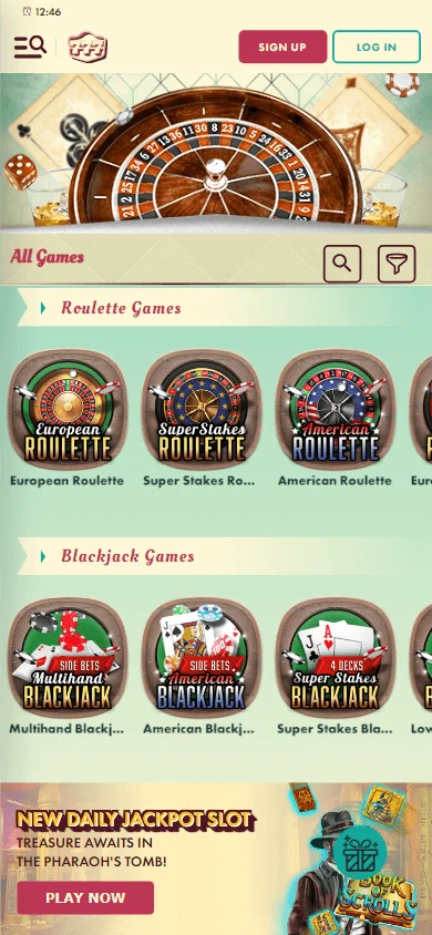 777 Casino mobile casino games